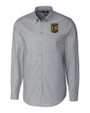 LAFC Cutter & Buck Stretch Oxford Mens Big and Tall Long Sleeve Dress Shirt Charcoal Mannequin