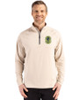 Nashville SC Cutter & Buck Adapt Eco Knit Stretch Recycled Mens Quarter Zip Pullover Wheat Front