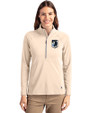Minnesota United FC Cutter & Buck Adapt Eco Knit Stretch Recycled Womens Half Zip Pullover Wheat Front