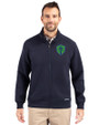 Seattle Sounders FC Cutter & Buck Roam Epic Versatility Recycled Full Zip Mens Jacket Navy Blue Front