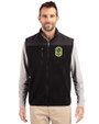 Nashville SC Cutter & Buck Cascade Eco Sherpa Mens Big and Tall Fleece Vest Black Front