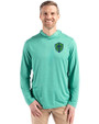Seattle Sounders FC Cutter & Buck Coastline Epic Comfort Recycled Mens Hooded Shirt Kelly Green Front