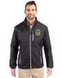 Nashville SC Cutter & Buck Rainier PrimaLoft® Mens Eco Insulated Full Zip Puffer Jacket Black Front