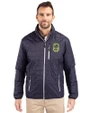 Nashville SC Cutter & Buck Rainier PrimaLoft® Mens Eco Insulated Full Zip Puffer Jacket Dark Navy/Silver Front