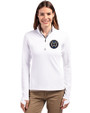 Philadelphia Union Cutter & Buck Traverse Stretch Eco Quarter Zip Womens Pullover White Front