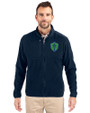 Seattle Sounders FC Cutter & Buck Cascade Eco Sherpa Mens Big & Tall Fleece Jacket Navy Blue Front