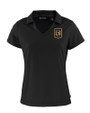 LAFC Cutter & Buck Daybreak Eco Recycled Womens V-neck Polo Black Mannequin