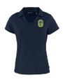 Nashville SC Cutter & Buck Daybreak Eco Recycled Womens V-neck Polo Navy Blue Mannequin