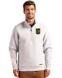 LAFC Cutter & Buck Roam Epic Versatility Recycled Quarter Zip Mens Pullover Solitare Front