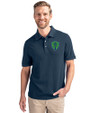Seattle Sounders FC Cutter & Buck Advantage Eco Tri-Blend Pique Mens Big and Tall Polo Liberty Navy Front