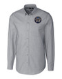 Philadelphia Union Cutter & Buck Stretch Oxford Mens Long Sleeve Dress Shirt Charcoal Mannequin