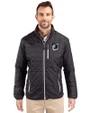 Minnesota United FC Cutter & Buck Rainier PrimaLoft®  Mens Big and Tall Eco Insulated Puffer Jacket Black Front