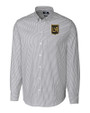 LAFC Cutter & Buck Stretch Oxford Stripe Mens Long Sleeve Dress Shirt Charcoal Mannequin