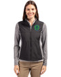 Seattle Sounders FC Cutter & Buck Stealth Hybrid Quilted Womens Full Zip Windbreaker Jacket Black Front
