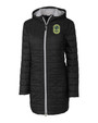 Nashville SC Cutter & Buck Rainier PrimaLoft®  Womens Eco Insulated Hooded Long Coat BL_MANN_HG 1