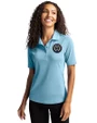 Philadelphia Union Cutter & Buck Virtue Eco Pique Recycled Womens Polo Atlas Light Blue Front