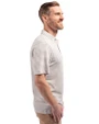Seattle Sounders FC Cutter & Buck Virtue Eco Pique Stripe Recycled Mens Polo Polished Medium Gray Side