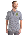 Nashville SC Cutter & Buck Virtue Eco Pique Stripe Recycled Mens Polo Navy Blue Front