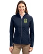 Nashville SC Cutter & Buck Adapt Recycled Soft Knit Stretch Womens Hybrid Full Zip Jacket Navy Blue Front