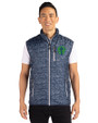 Seattle Sounders FC Cutter & Buck Rainier PrimaLoft® Mens Eco Insulated Full Zip Printed Puffer Vest Dark Navy Front