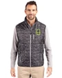 Nashville SC Cutter & Buck Rainier PrimaLoft® Mens Eco Insulated Full Zip Printed Puffer Vest Black Front