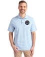 Philadelphia Union Cutter & Buck Virtue Eco Pique Stripe Recycled Mens Big and Tall Polo Atlas Light Blue Front