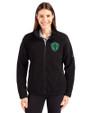 Seattle Sounders FC Cutter & Buck Cascade Eco Fleece Womens Full Zip Jacket Black Front
