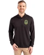 Nashville SC Cutter & Buck Virtue Eco Pique Recycled Quarter Zip Mens Big & Tall Pullover Black Front