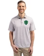 Seattle Sounders FC Cutter & Buck Virtue Eco Pique Micro Stripe Recycled Mens Big & Tall Polo Polished/White Front