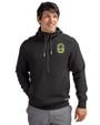 Nashville SC Cutter & Buck Roam Recycled Buttery-Soft Knit Mens Half Zip Hooded Pullover Black Front