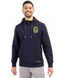 Nashville SC Cutter & Buck Roam Epic Versatility Half Zip Recycled Mens Hooded Pullover Navy Blue Front