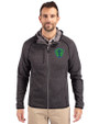 Seattle Sounders FC Cutter & Buck Mainsail Full Zip Hooded Mens Jacket Charcoal Heather Front