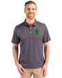 Seattle Sounders FC Cutter & Buck Pike Eco Symmetry Print Stretch Recycled Mens Big & Tall Polo Black/White Front