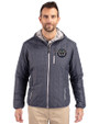 Philadelphia Union Cutter & Buck Rainier Primaloft Eco Mens Full Zip Hooded Jacket Anthracite Melange Front