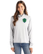 Seattle Sounders FC Cutter & Buck Coastline Epic Comfort Recycled Womens Funnel Neck CONCRETE Front