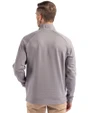 Minnesota United FC Cutter & Buck Peshastin Fleece Recycled Mens Full Zip Jacket Elemental Grey Heather Back