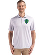 Seattle Sounders FC Cutter & Buck Pike Eco Diamond Dot Print Recycled Mens Big & Tall Polo Polished Medium Gray Front