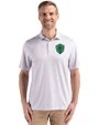 Seattle Sounders FC Cutter & Buck Pike Eco Diamond Dot Print Recycled Mens Polo Polished Medium Gray Front