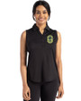 Nashville SC Cutter & Buck Forge Recycled Four-Way Stretch Womens Sleeveless Polo Black Front