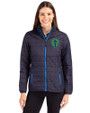Seattle Sounders FC Cutter & Buck Rainier PrimaLoft®  Womens Eco Insulated Full Zip Puffer Jacket Dark Navy Front