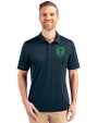 Seattle Sounders FC Cutter & Buck Prospect Eco Textured Stretch Recycled Mens Big & Tall Polo Navy Blue Front
