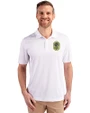 Nashville SC Cutter & Buck Prospect Eco Textured Stretch Recycled Mens Big & Tall Polo White Front