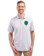 Seattle Sounders FC Cutter & Buck Virtue Eco Pique Botanical Print Recycled Mens Polo Polished Medium Gray Front