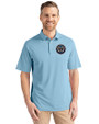 Philadelphia Union Cutter & Buck Virtue Eco Pique Recycled Mens Polo Atlas Light Blue Front