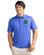 Seattle Sounders FC Cutter & Buck Virtue Eco Pique Recycled Mens Polo Chelan Blue Front