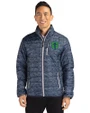Seattle Sounders FC Cutter & Buck Rainier PrimaLoft® Mens Eco Insulated Full Zip Printed Puffer Jacket Dark Navy Front