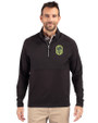 Nashville SC Cutter & Buck Adapt Eco Knit Hybrid Recycled Mens Quarter Zip Black Front