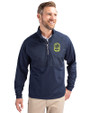 Nashville SC Cutter & Buck Adapt Recycled Soft Knit Stretch Mens Hybrid Quarter Zip Pullover  Navy Blue Front