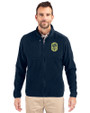 Nashville SC Cutter & Buck Cascade Eco Fleece Mens Full Zip Jacket Navy Blue Front