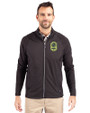 Nashville SC Cutter & Buck Adapt Eco Knit Hybrid Recycled Mens Big & Tall Full Zip Jacket Black Front